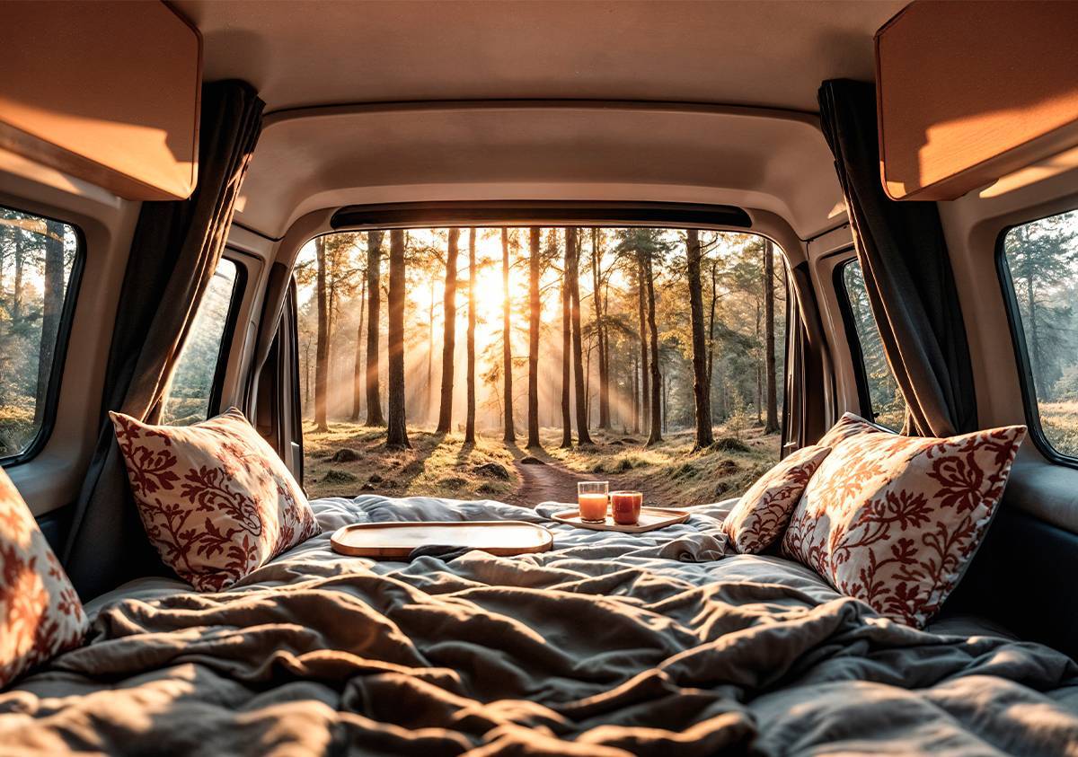 Telas ideales para camperos y furgoneteros: qué tejidos usar en tu furgoneta camper